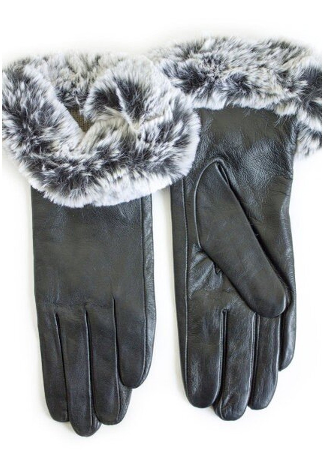 Жіночі шкіряні рукавички Shust чорні M Shust Gloves (266143011)