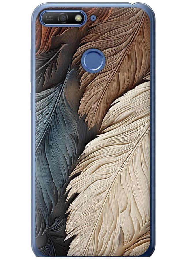 2D пластиковий чохол 'Листя в стилі бохо' для Endorphone Huawei Y6 Prime 2018 (265395449)