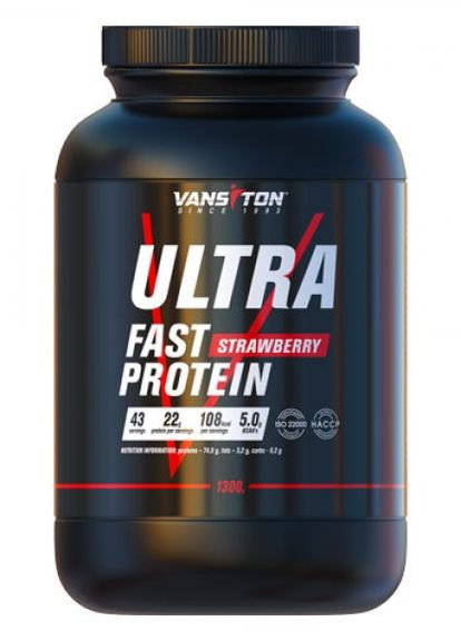 Протеїн Ультра-Про 1300г (Полуниця) Vansiton (275126100)