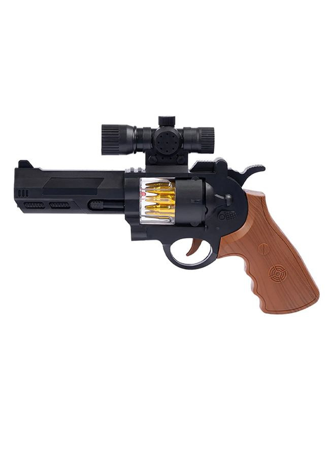 Пистолет светло-звуковой "Револьвер" цвет черный ЦБ-00236721 Zipp Toys (269081036)