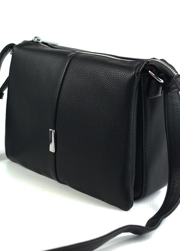 Женская вместительная молодежная сумка кросс-боди на молнии, черная женская сумочка на плечо No Brand (266701155)