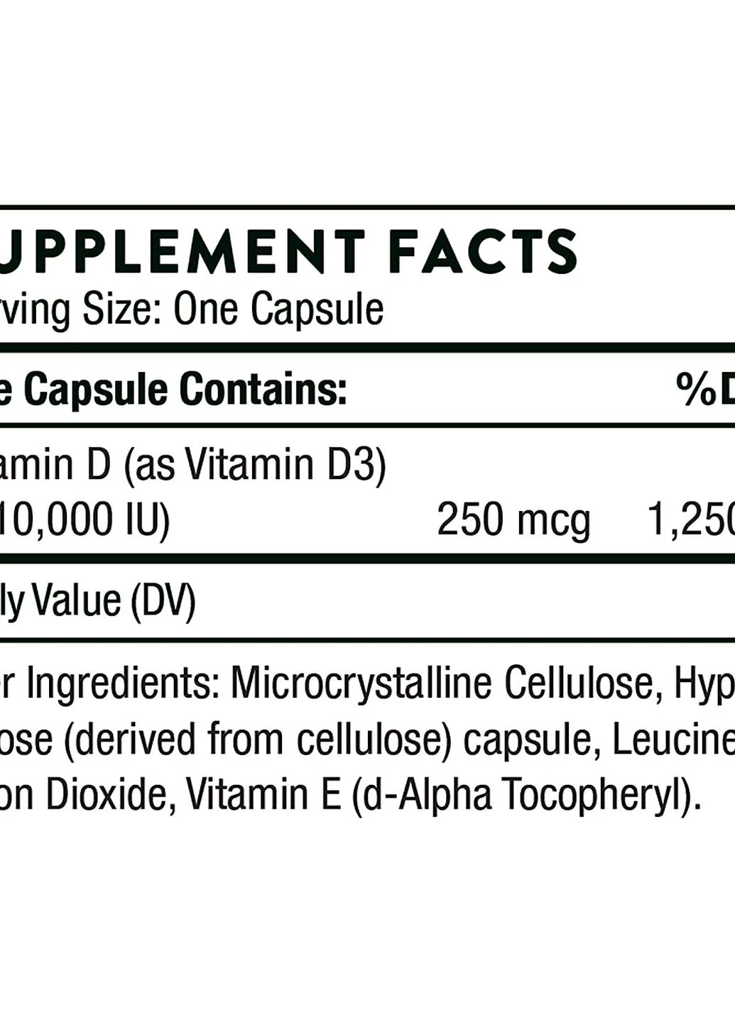 Вітамін D3 D-10000, 60 Capsules Thorne Research (260596950)