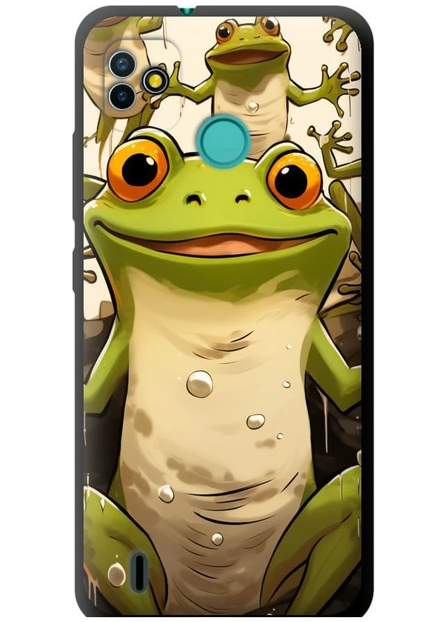TPU чорний чохол 'Весела жаба' для Endorphone Tecno Pop 5 BD2p (266910757)