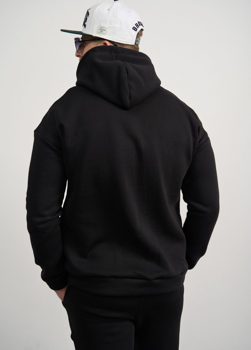 Чоловічий теплий спортивний костюм колір чорний р.2XL 444305 New Trend (266494209)