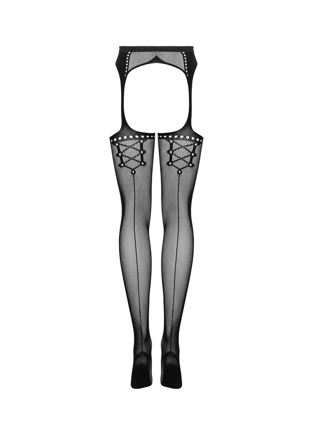 Garter stockings S314 black S/M/L Obsessive (259793622)