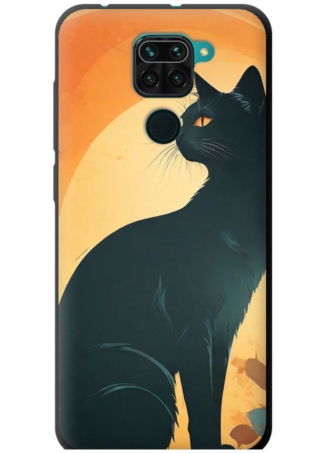 TPU черный чехол 'Черная кошка' для Endorphone Xiaomi Redmi Note 9 (275648886)