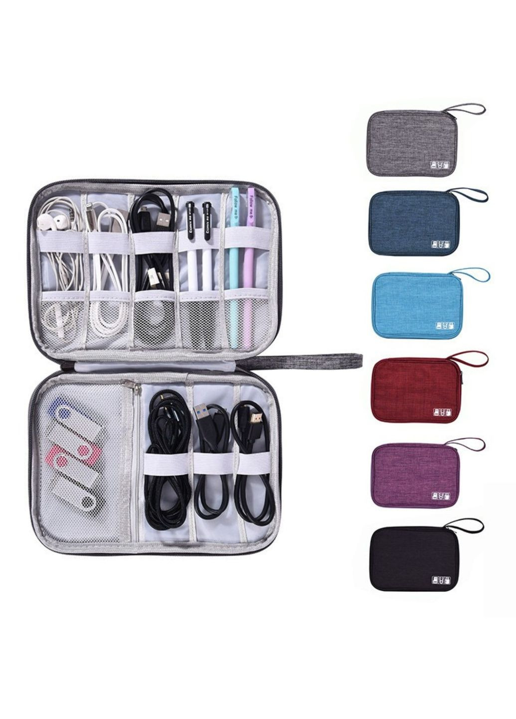 Многофункциональная сумка для хранения наушников и блока питания No Brand (275927196)