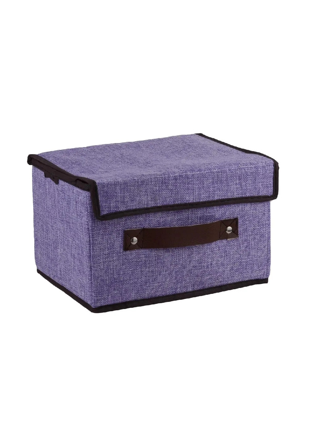 Органайзер короб ящик бокс для зберігання речей одягу білизни іграшок аксесуарів 26х18.5х16 см (475840-Prob) Фіолетовий Unbranded (272099059)