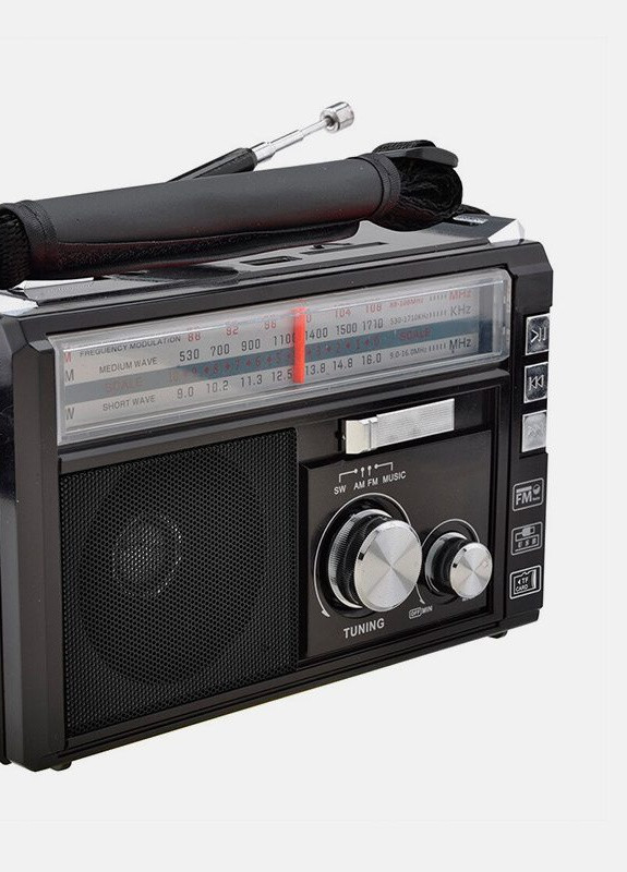 Аккумуляторный фонарь-радио с проигрывателем MP3 No Brand (257258765)