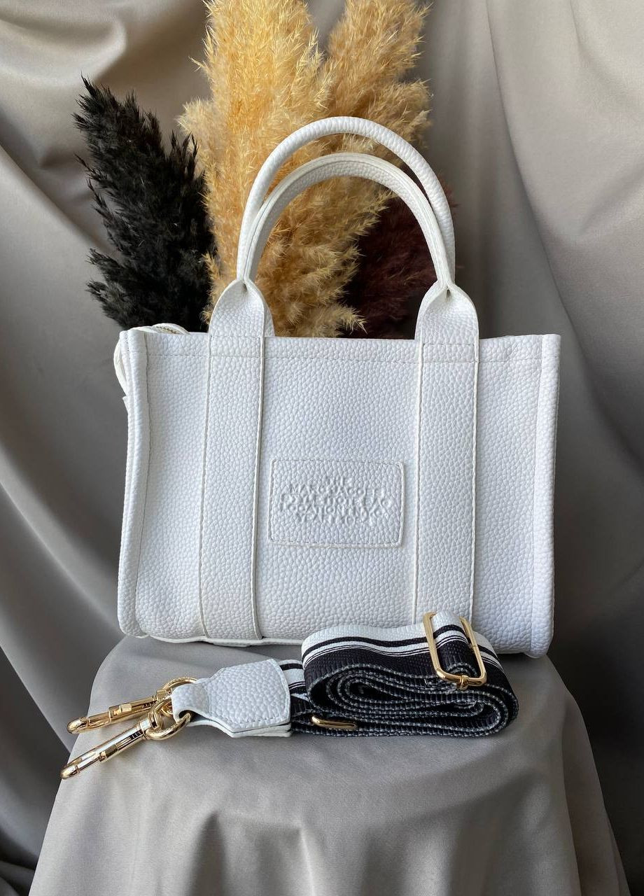 Сумка женская 13007 Marc Jacobs tote bag mini white (260375996)