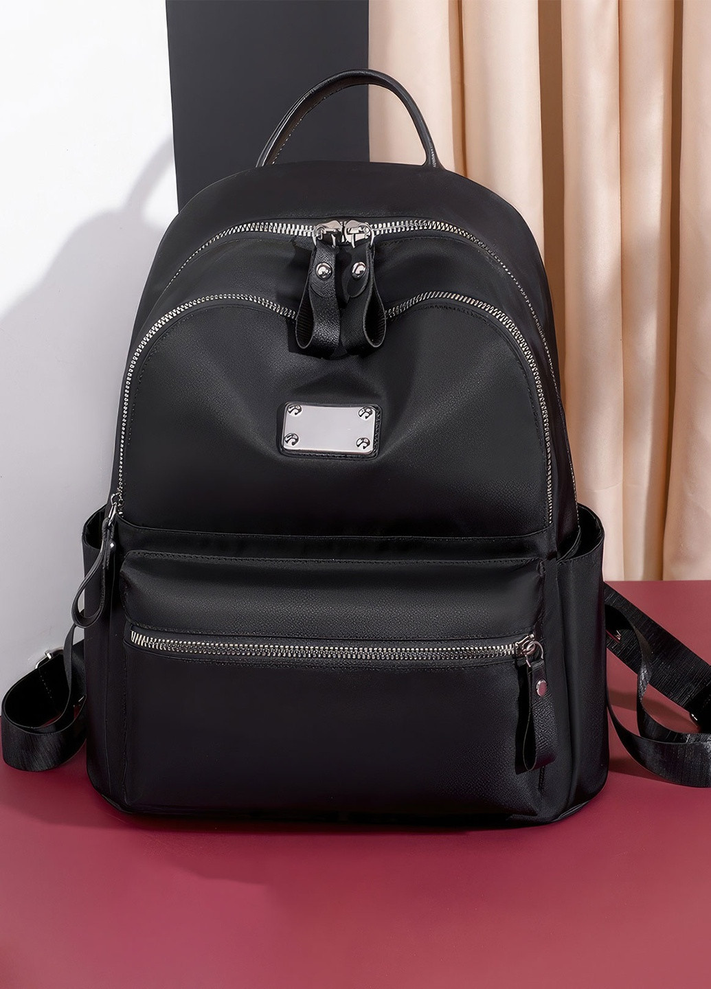 Стильний повсякденний жіночий рюкзак міський стиль / молодіжний / тренд 2023 8814 Чорний 66103 DobraMAMA (259262053)