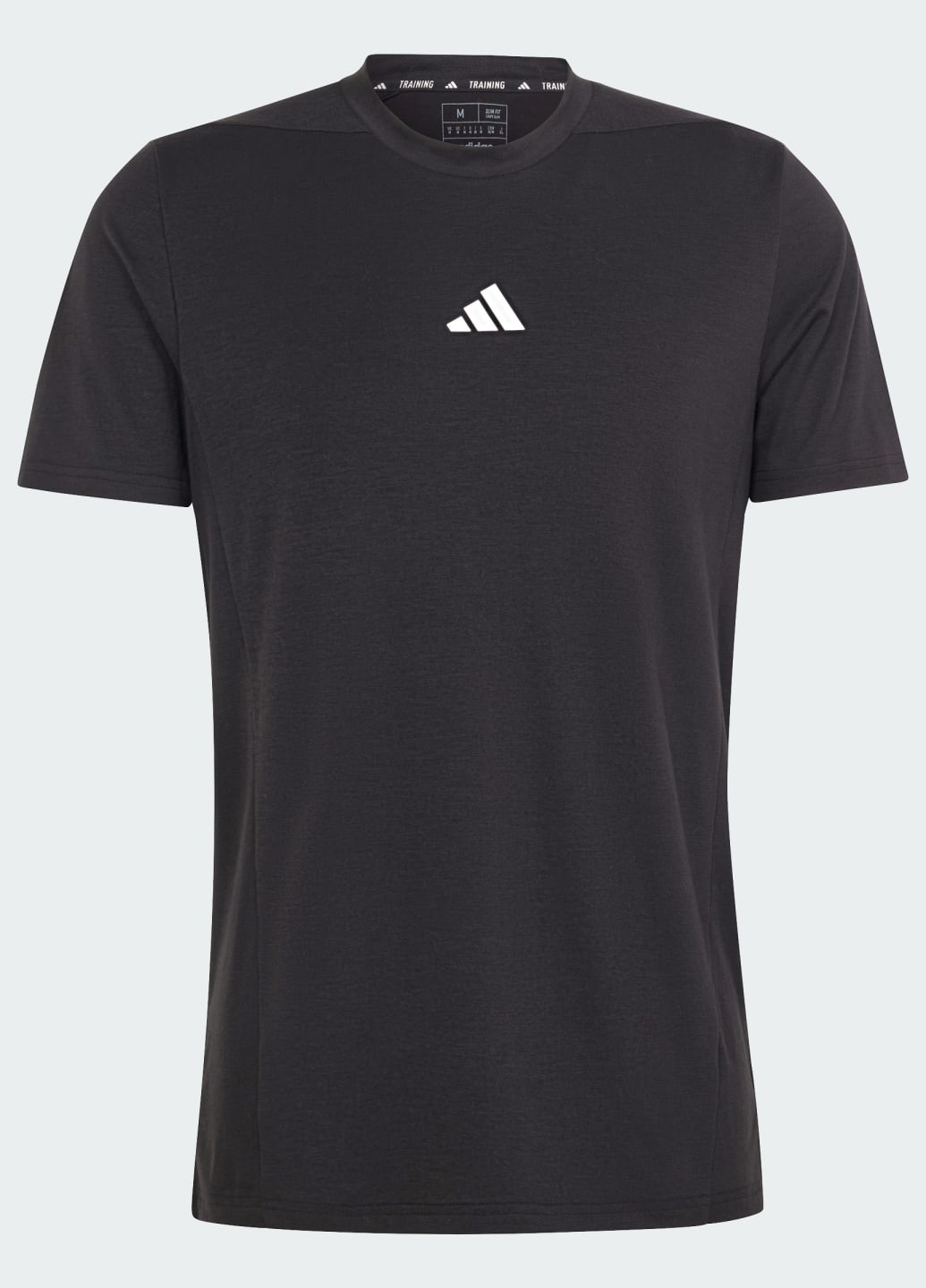 Черная футболка designed for training workout adidas