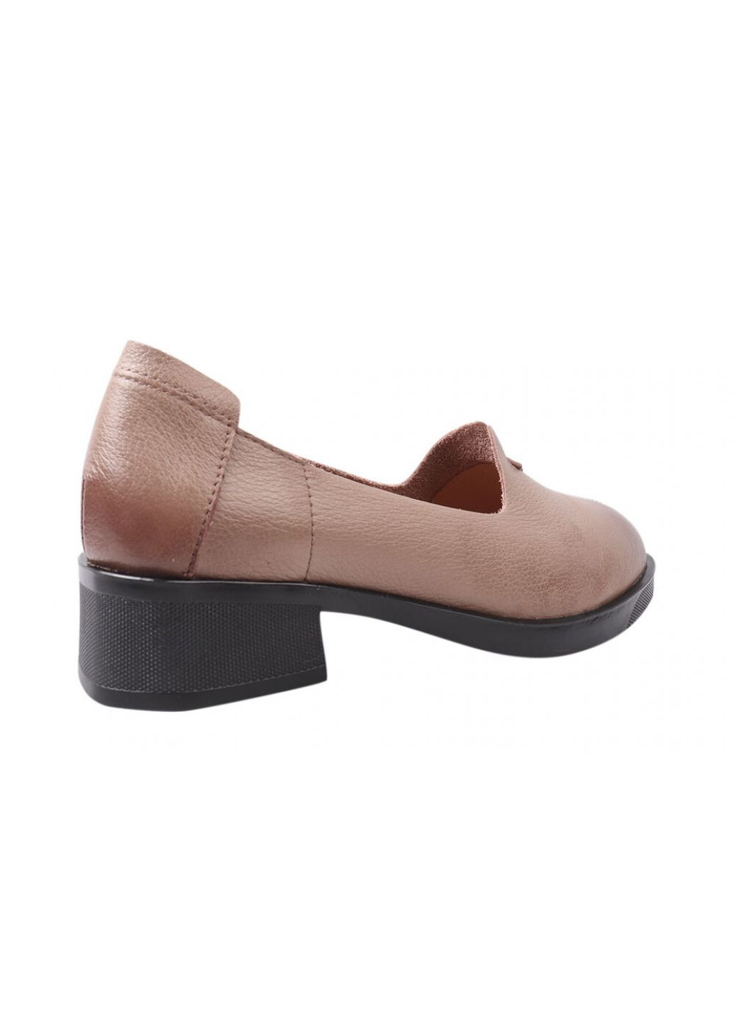 Туфлі жіночі з натуральної шкіри, на низькому ходу, колір капучино, FARINNI 150-21dtc (257429245)