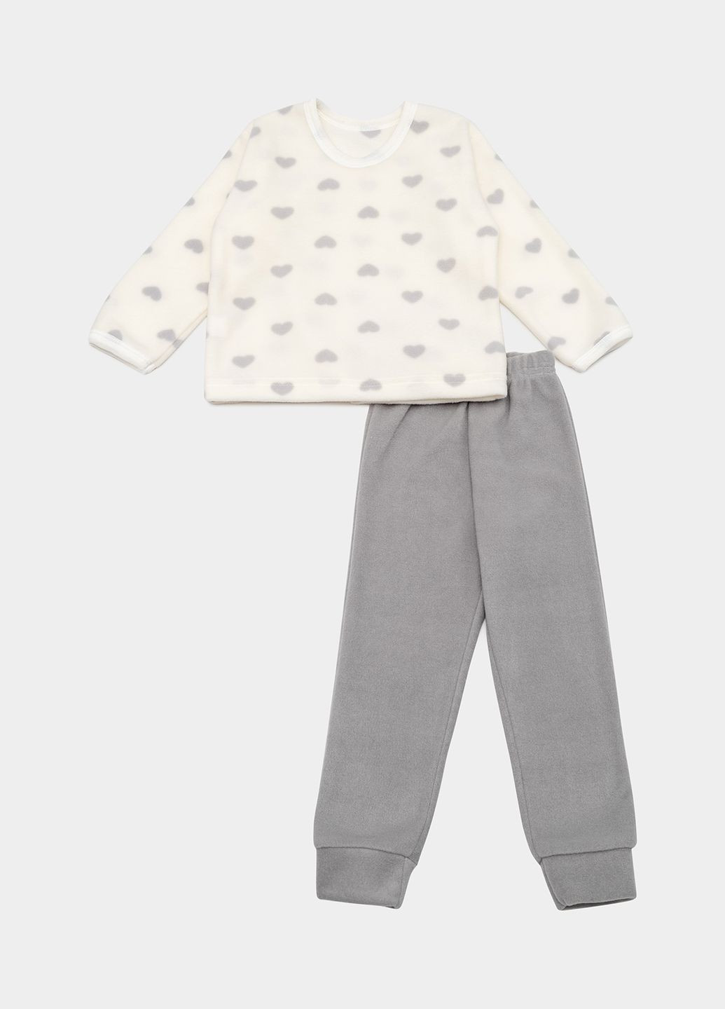 Молочная зимняя пижама для мальчика цвет молочный цб-00238022 Бома