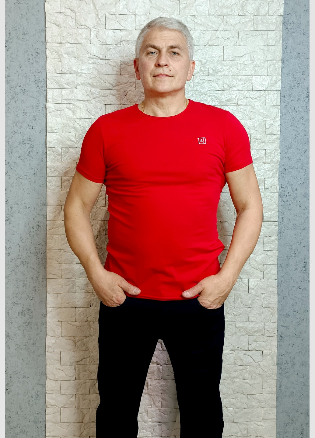 Красная футболка с коротким рукавом Armani Jeans