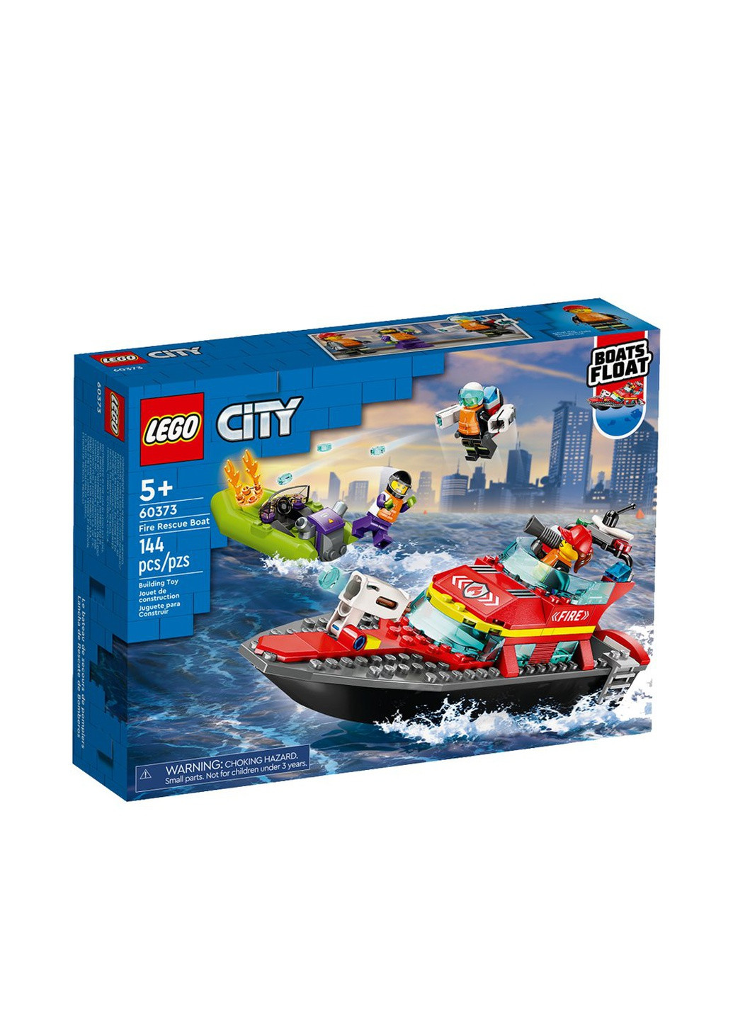 Конструктор "Човен пожежної бригади" колір різнокольоровий ЦБ-00210584 Lego (259467739)