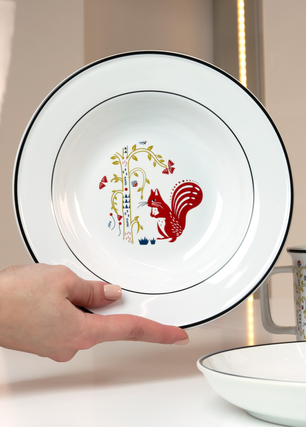 Тарелка суповая 21,5 см MVM (258470349)