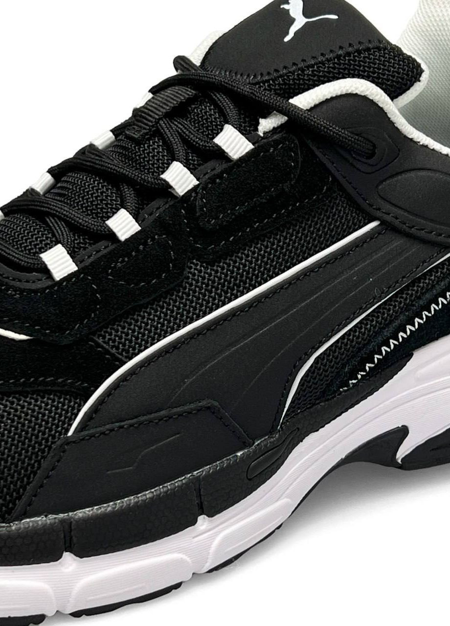 Черные демисезонные кроссовки мужские, вьетнам Puma Teveris Nitro Black White