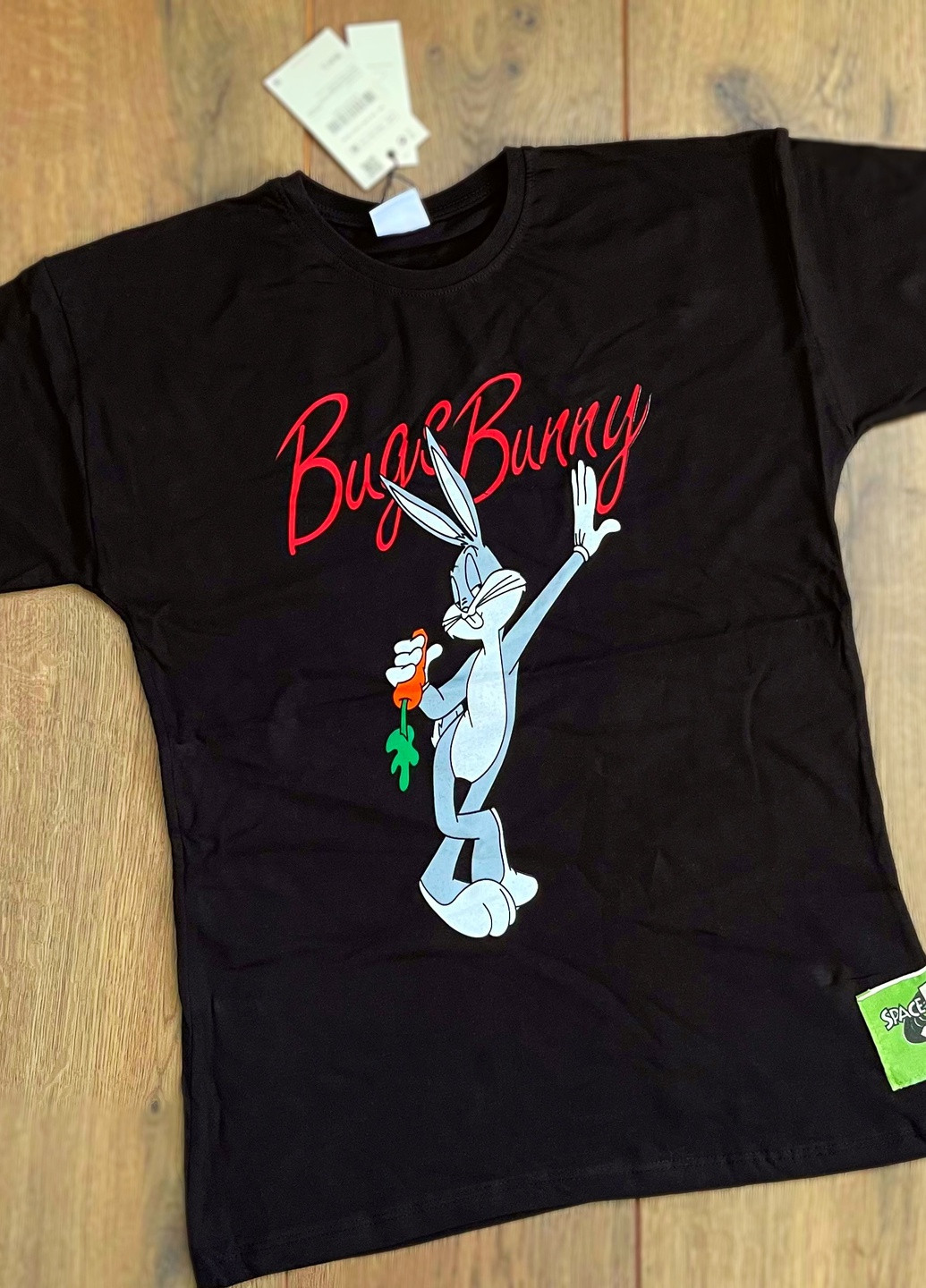 Чорна літня футболка bugs bunny (багс банні) trw130423 Disney