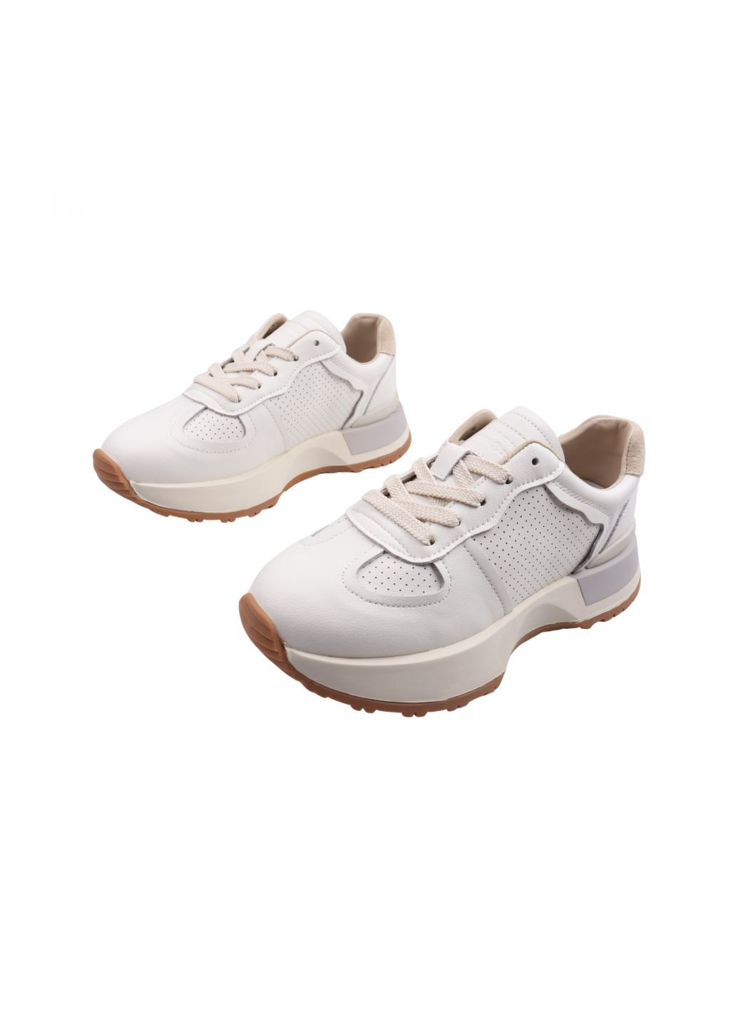 Білі кросівки жіночі молочні натуральна шкріа Lifexpert 1232-23DK