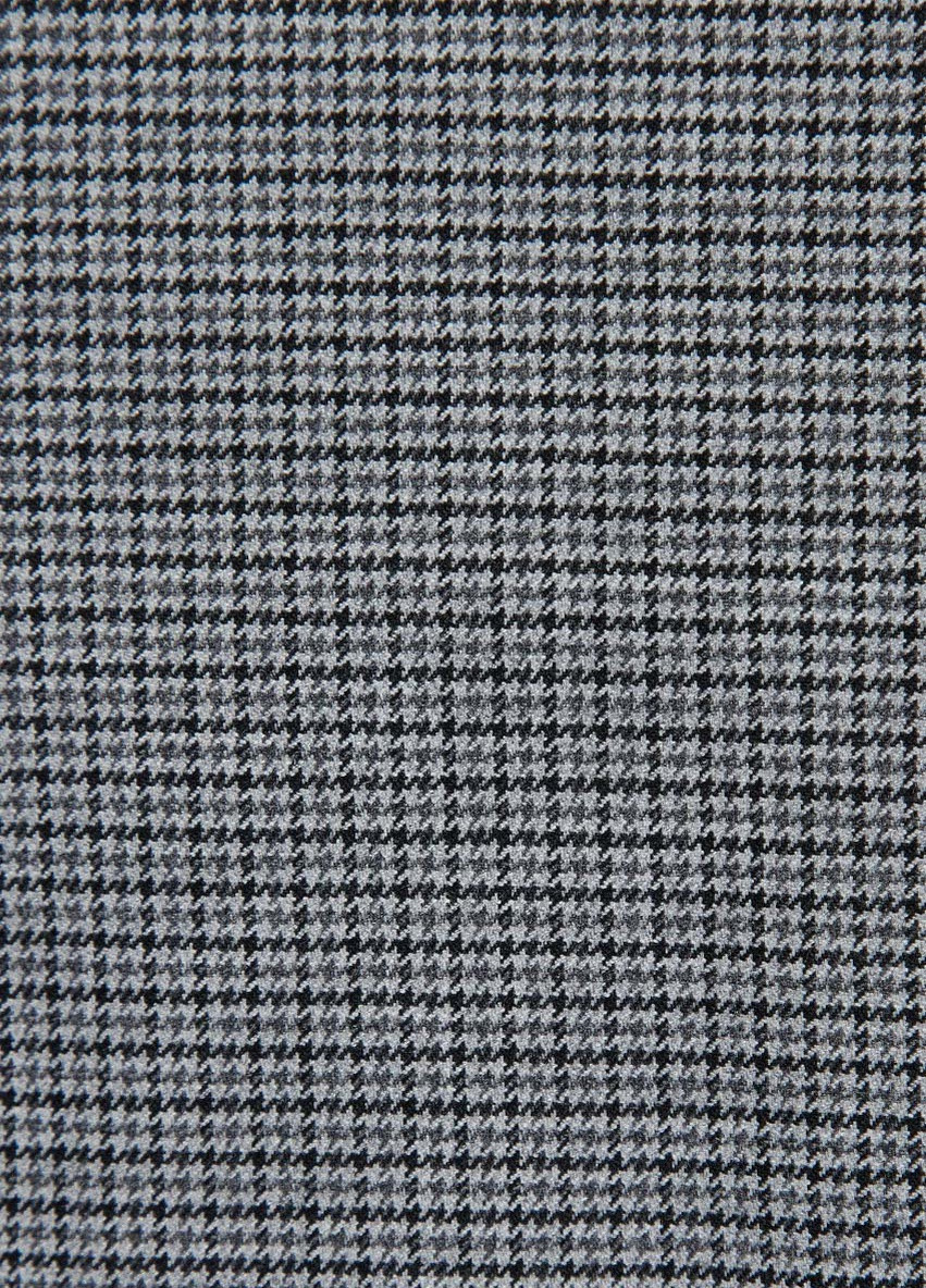 Серый демисезонный серый в черную клетку костюм тройка 10463 Yarmich