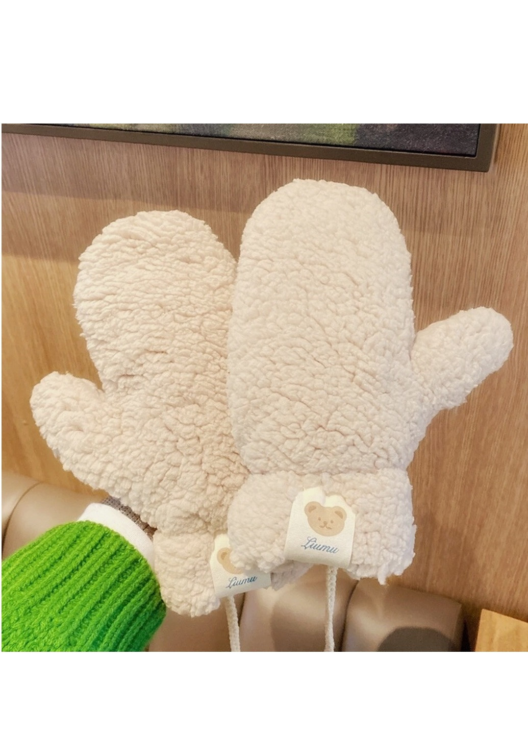 хутряні Ведмідь Тедді зі шнурком Brand рукавиці (273178755)