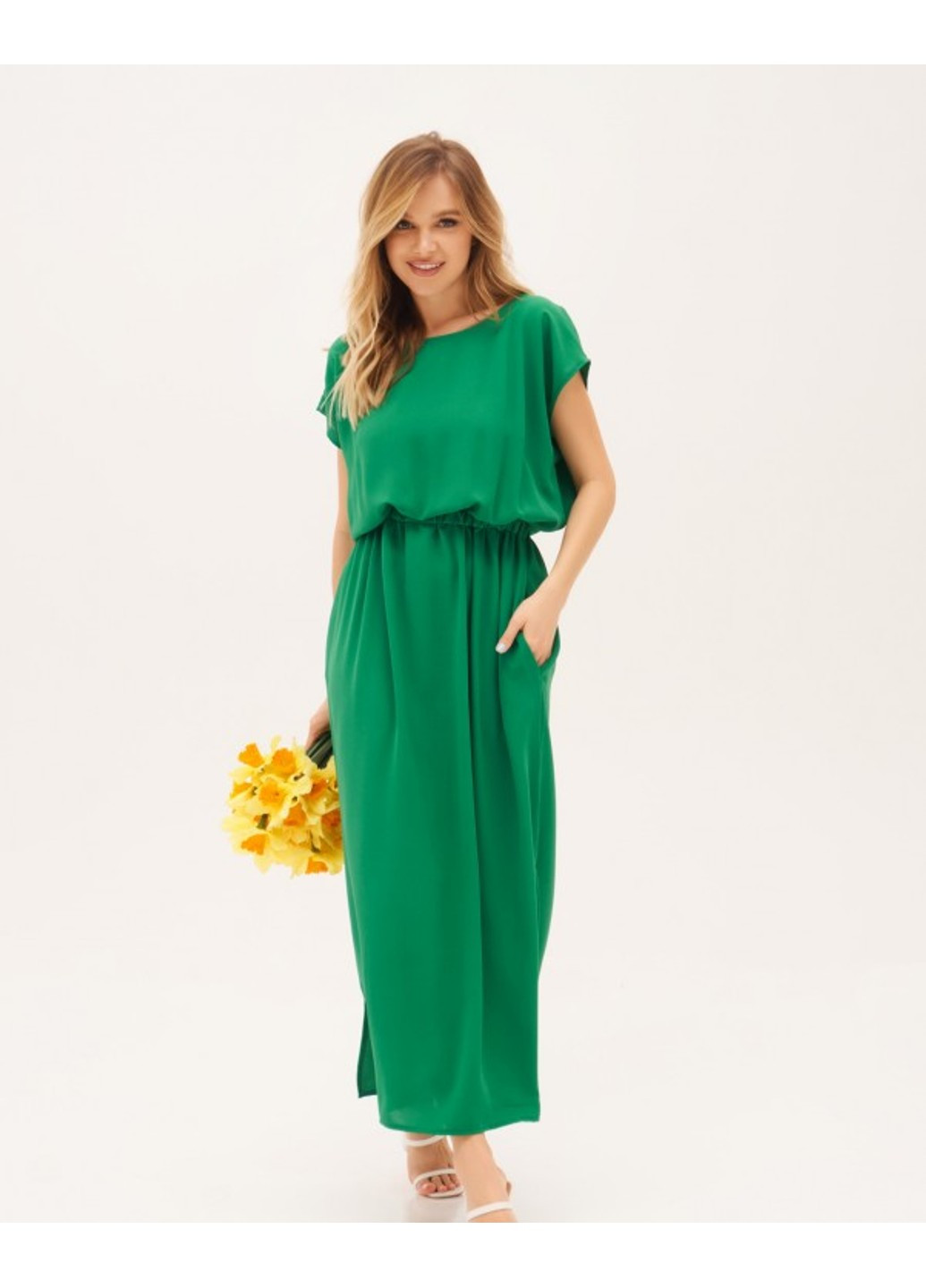 Зеленое повседневный платья 13316a зеленый ISSA PLUS
