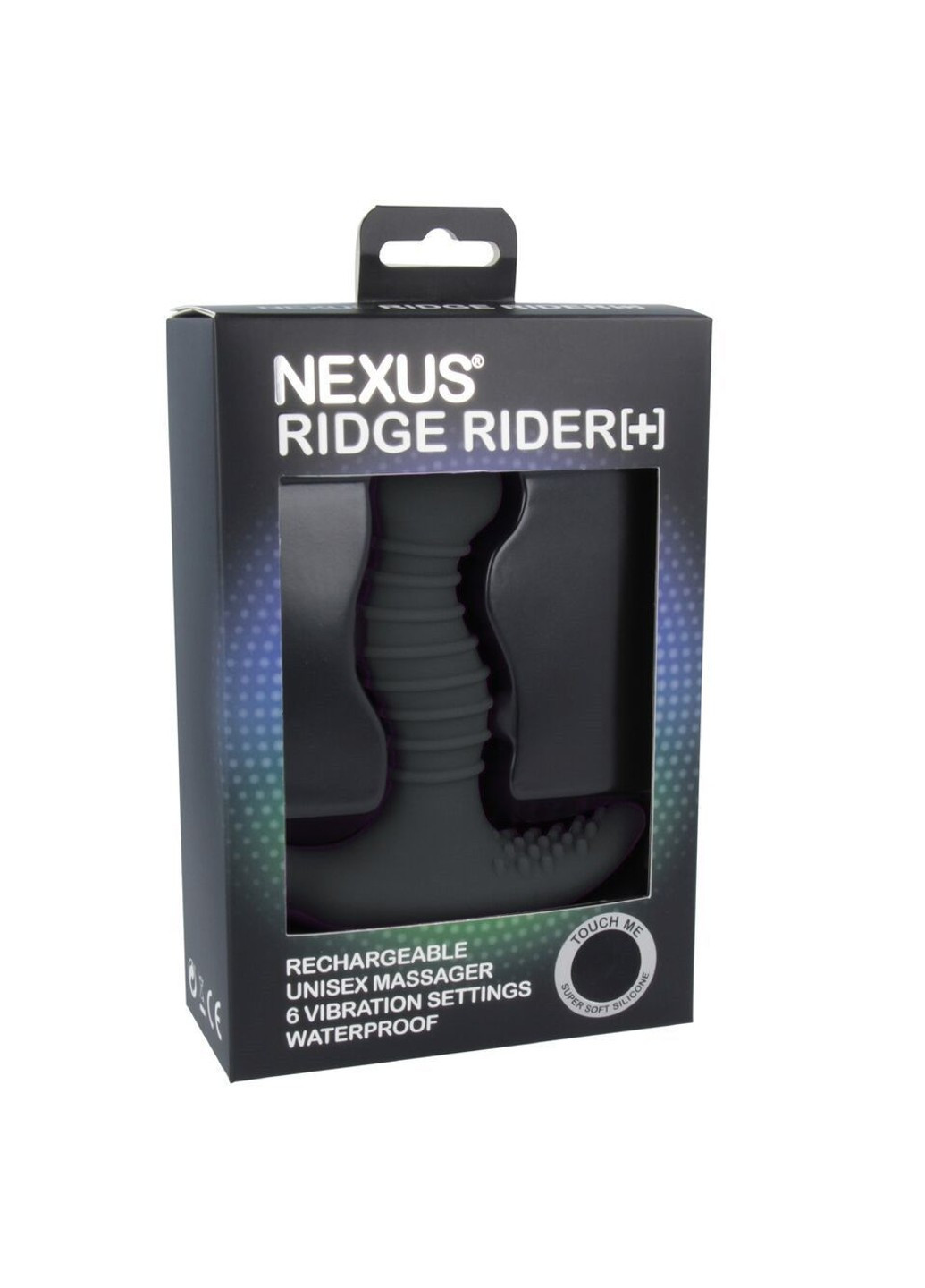 Массажер простаты с вибрацией Ridge Rider Plus Black, макс диаметр 3,7см, перезаряжаемый Nexus (276389447)
