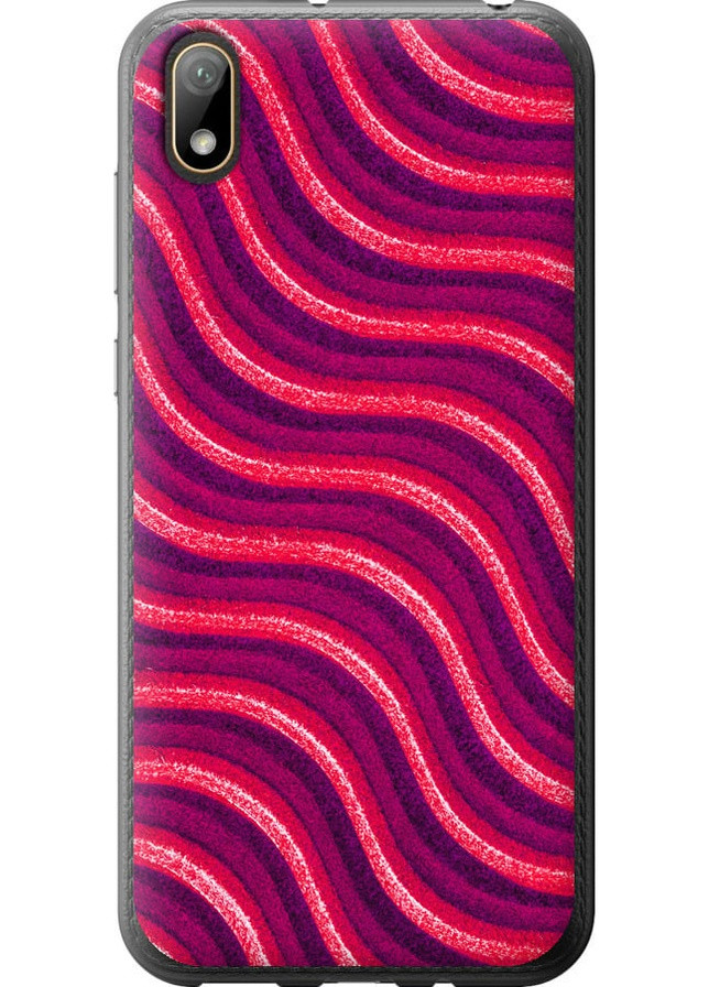 2D пластиковый чехол 'Волнистые линии v2' для Endorphone Huawei Y5 2019 (257797322)