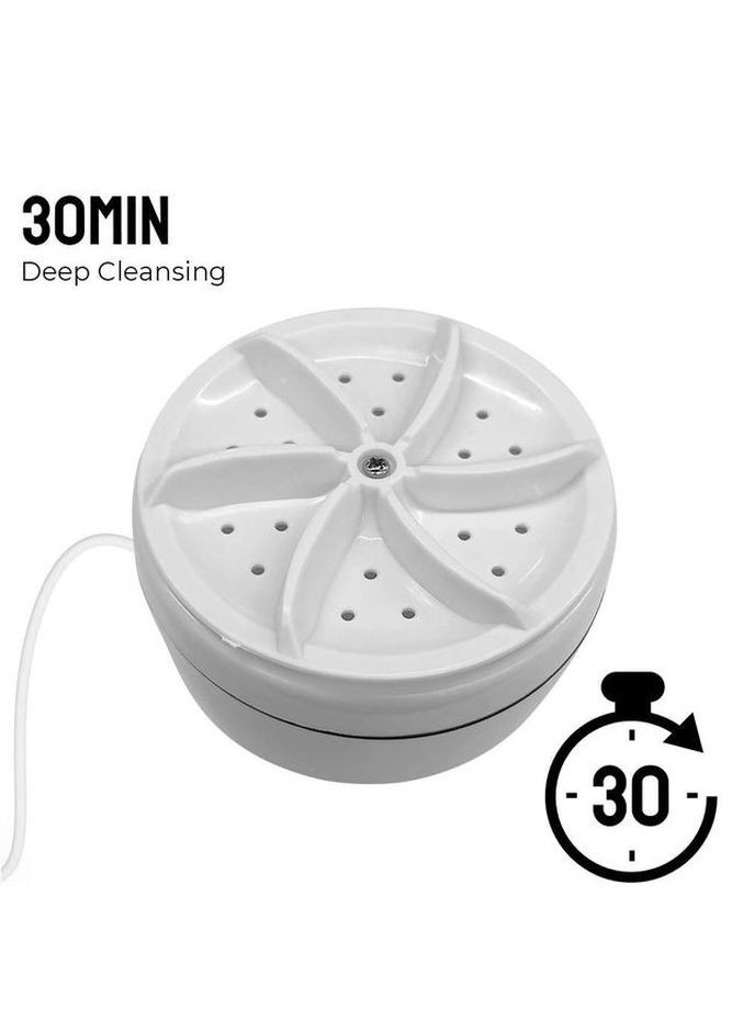 Ультразвуковая мини-стиральная машина портативная Turbine wash Let's Shop (267145441)