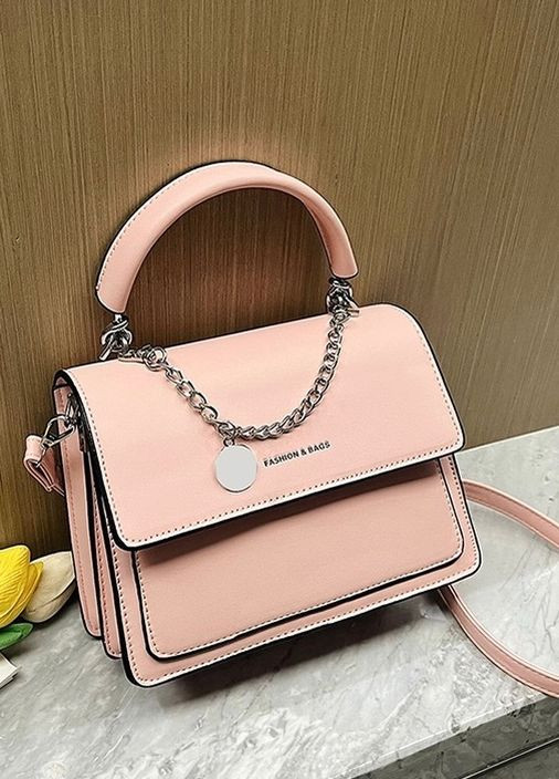 Женская классическая сумка кросс-боди розовая No Brand (275927342)