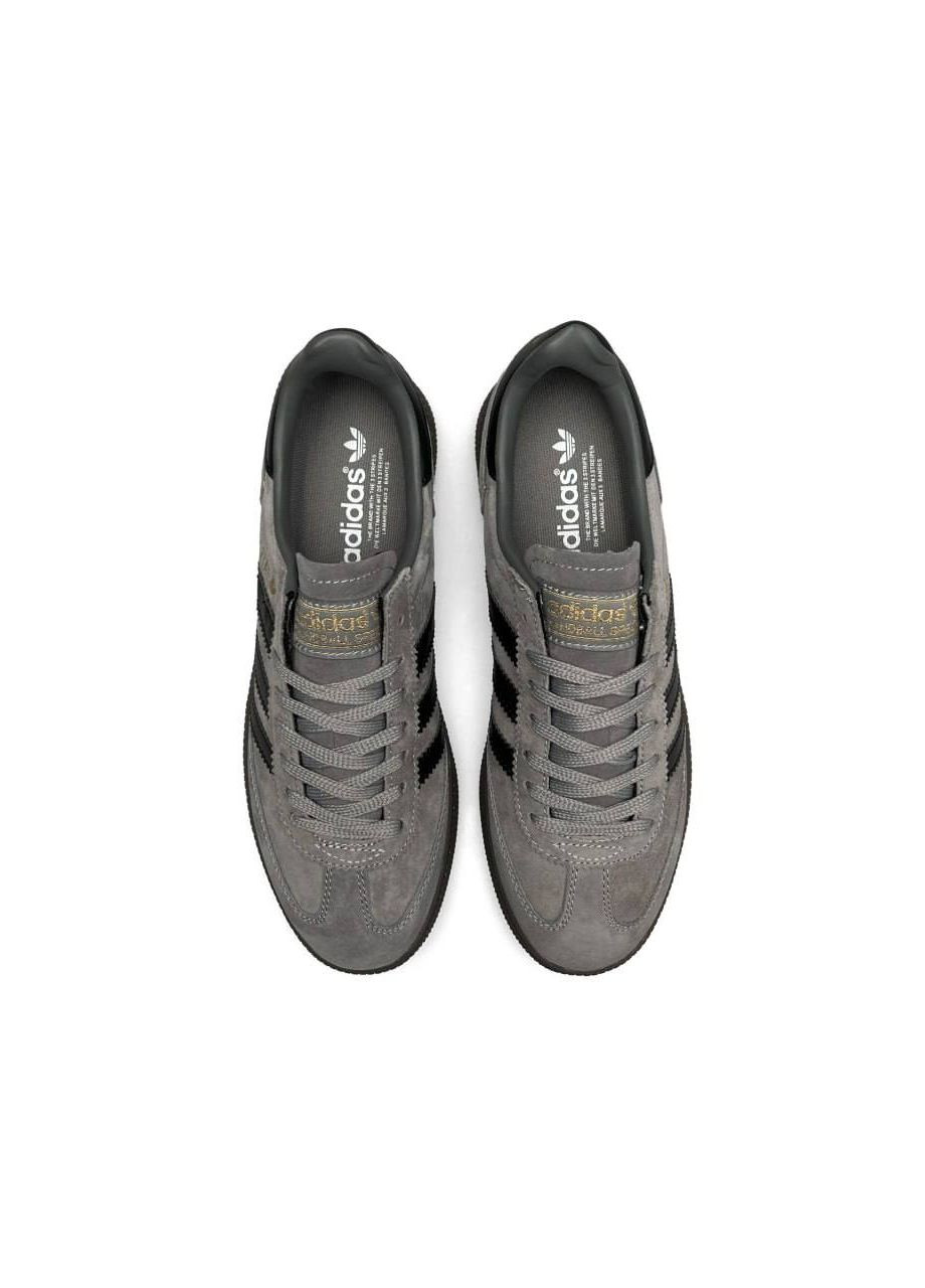 Серые демисезонные мужские кроссовки adidas spezial gray black (реплика) серые No Brand