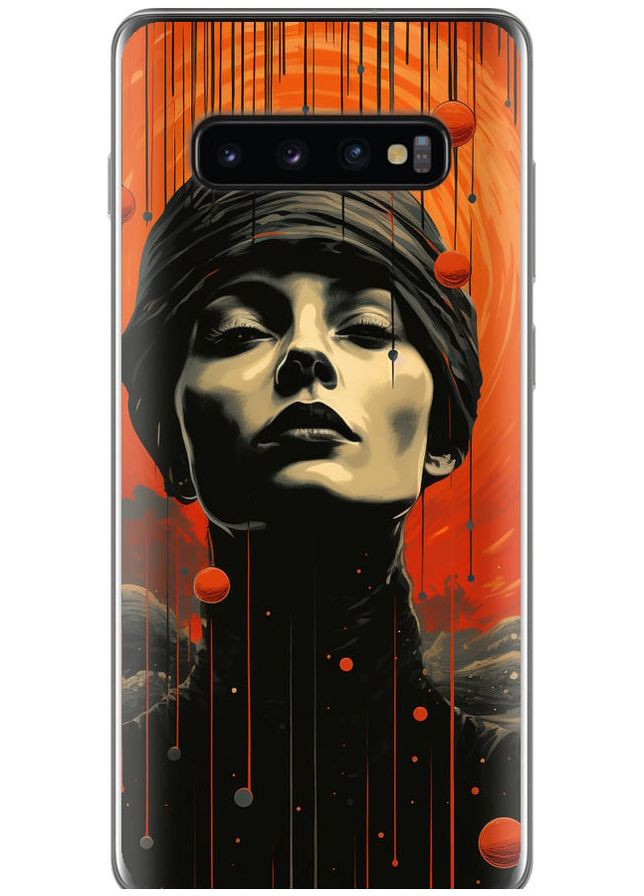 Силиконовый чехол 'Абстрактный портрет v2' для Endorphone Samsung Galaxy S10 Plus (266052276)