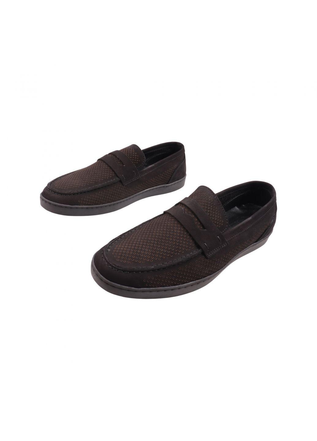 Черные туфли мужские черные натуральний нубук Copalo