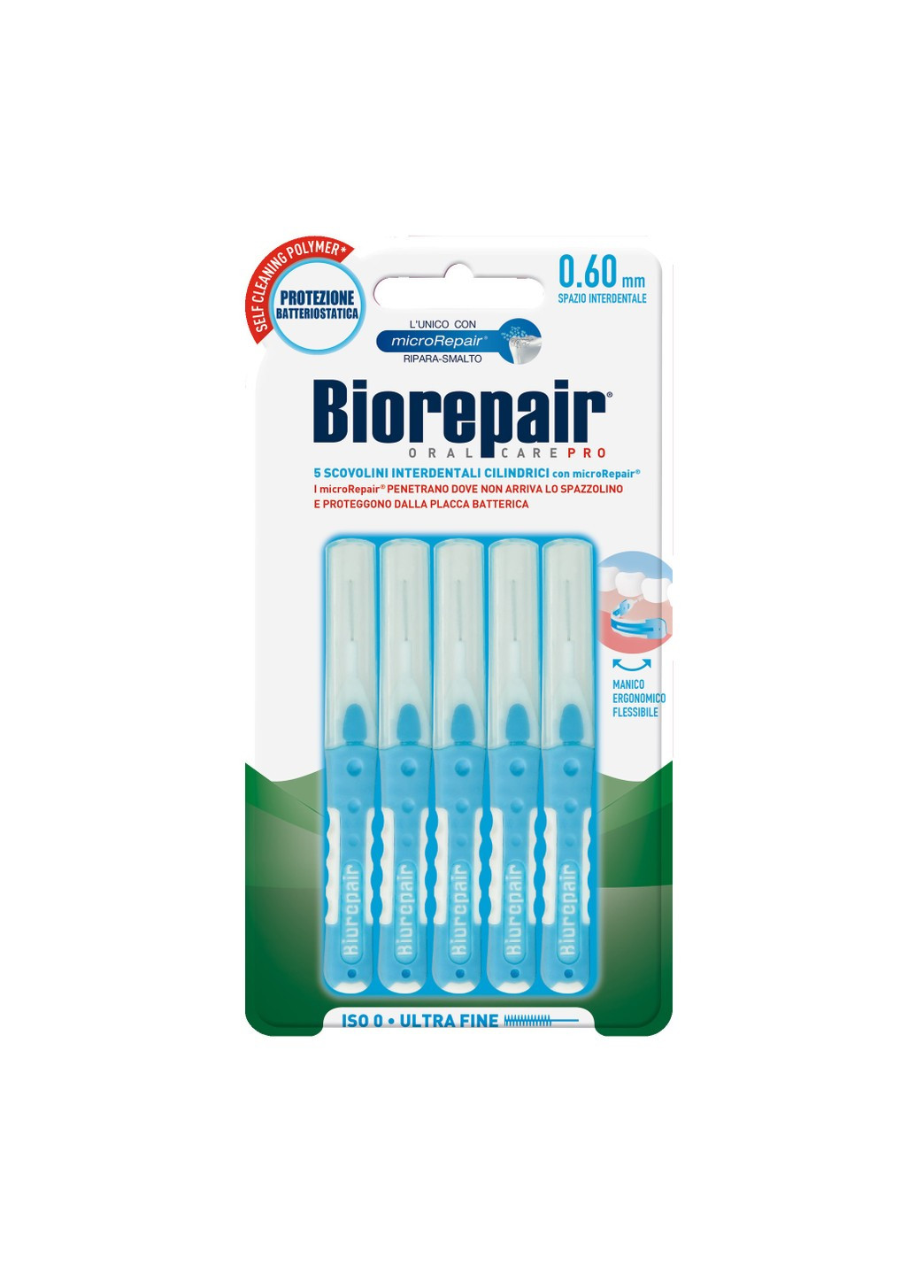 Інтердентальна щітка з гідроксиапатитом Ультратонка 0,60 мм 5 шт Biorepair (269238022)