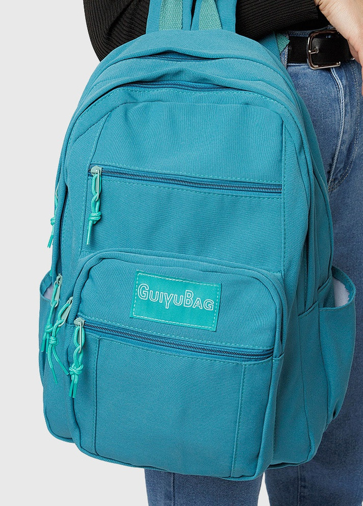 Жіночий спортивний рюкзак колір бірюзовий ЦБ-00207019 No Brand (259464679)
