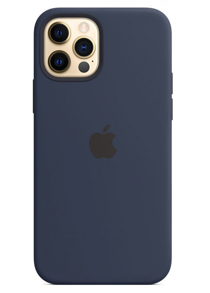 Чехол силиконовый soft-touch Silicone case with Mag Safe для iPhone 12 Pro Max синий Deep Navy Apple (259907121)