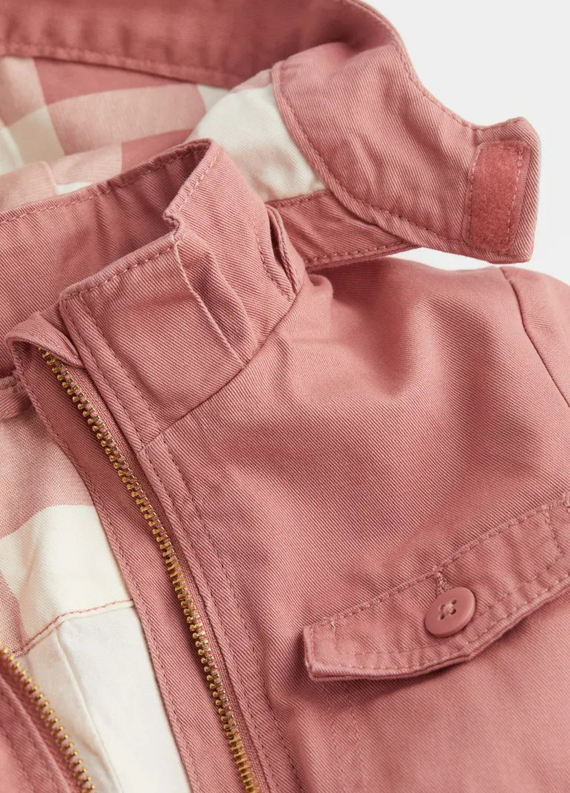 Розовая демисезонная куртка для девочки 8660 128 см розовый 64270 H&M
