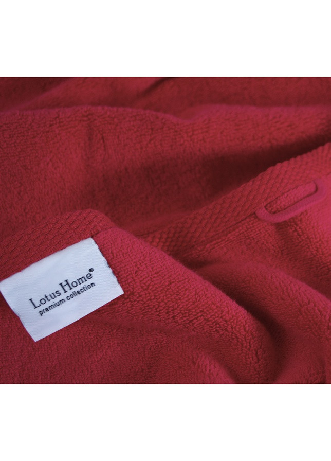 Lotus полотенце home отель premium - microcotton kirmizi 70*140 550 г/м² однотонный красный производство - Турция