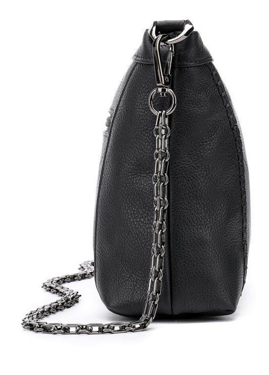 Чорна шкіряна жіноча сумка 20051 Vintage (262523587)
