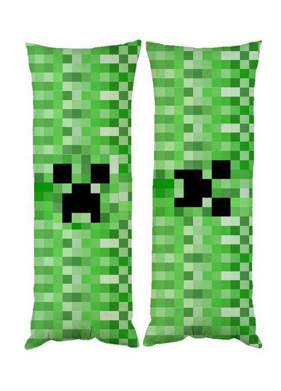 Подушка дакимакура крипер Майнкрафт Minecraft декоративная ростовая подушка для обнимания 60*200_1 No Brand (258992524)