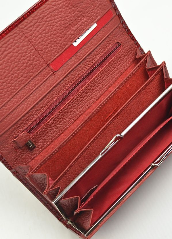 Червоний жіночий лаковий класичний шкіряний гаманець на магнітах Balisa (276002847)