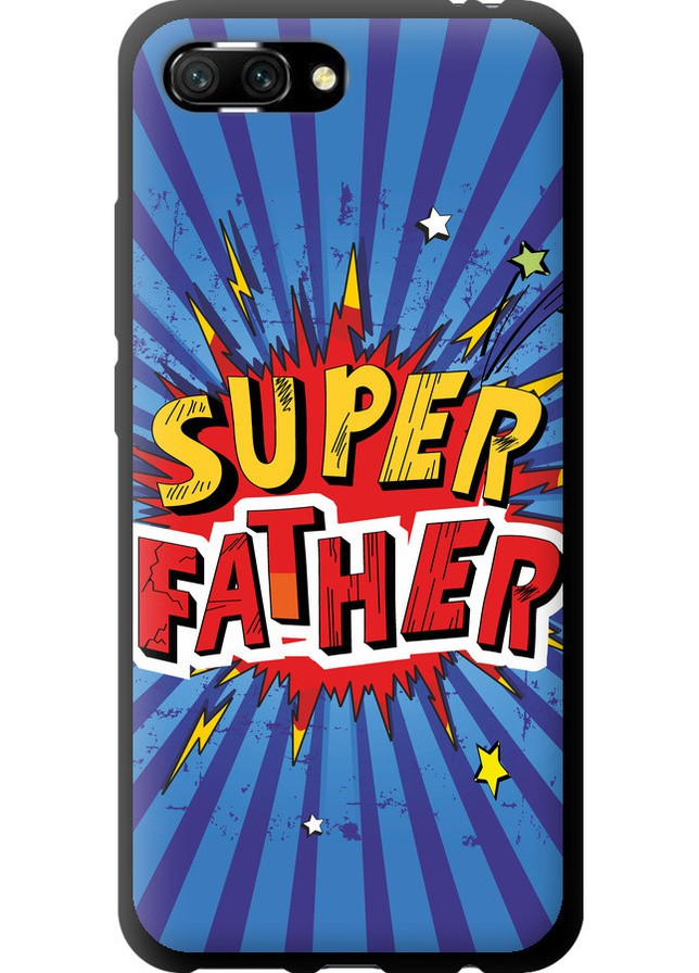 TPU черный чехол 'Супер папа v2' для Endorphone Huawei Honor 10 (258085157)