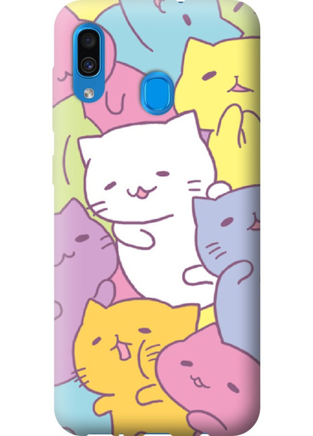 Силіконовий протиударний с посиленими кутами чохол 'Кошенята ' для Endorphone Samsung Galaxy A30 2019 A305F (258483525)