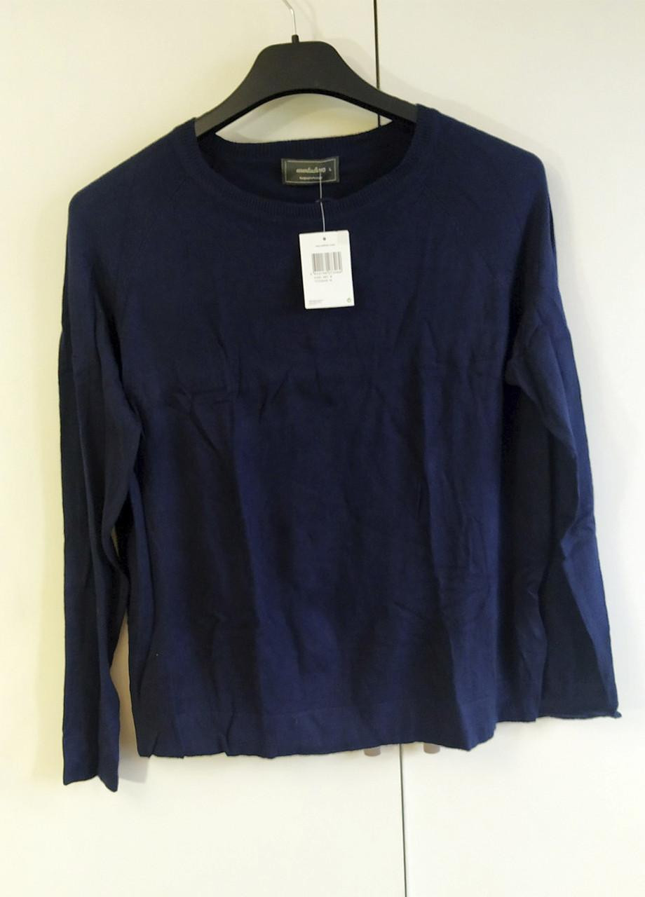 Светло-синий демисезонный пуловер базовый мужской mo Essentials