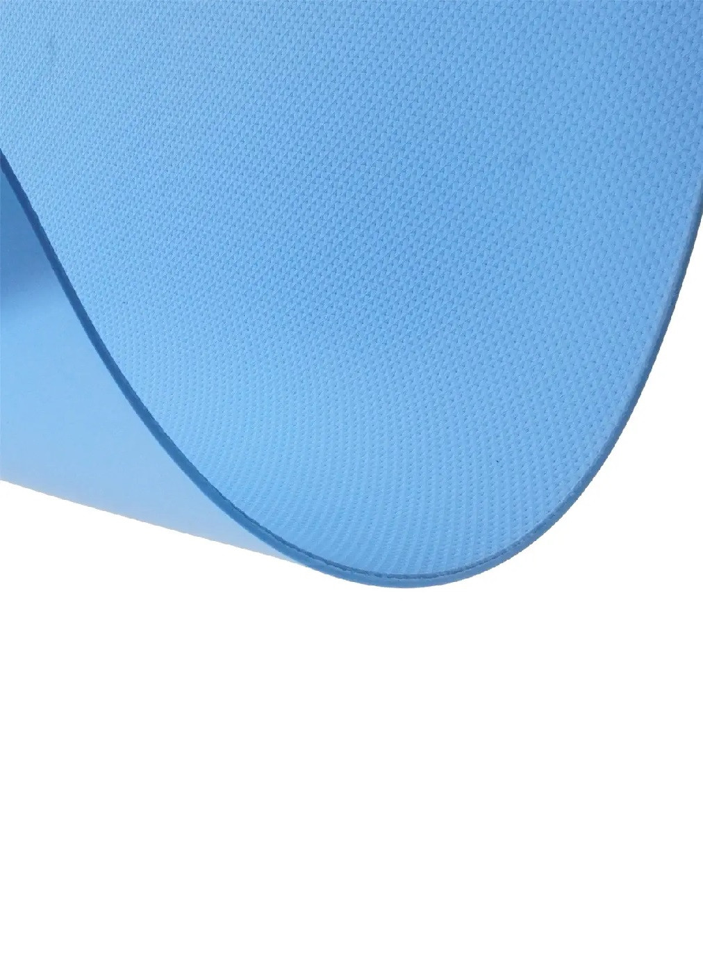 Килимок для фітнесу йоги пілатесу гімнастики з чохлом 173х61 см (473876-Prob) Блакитний Unbranded (256704797)