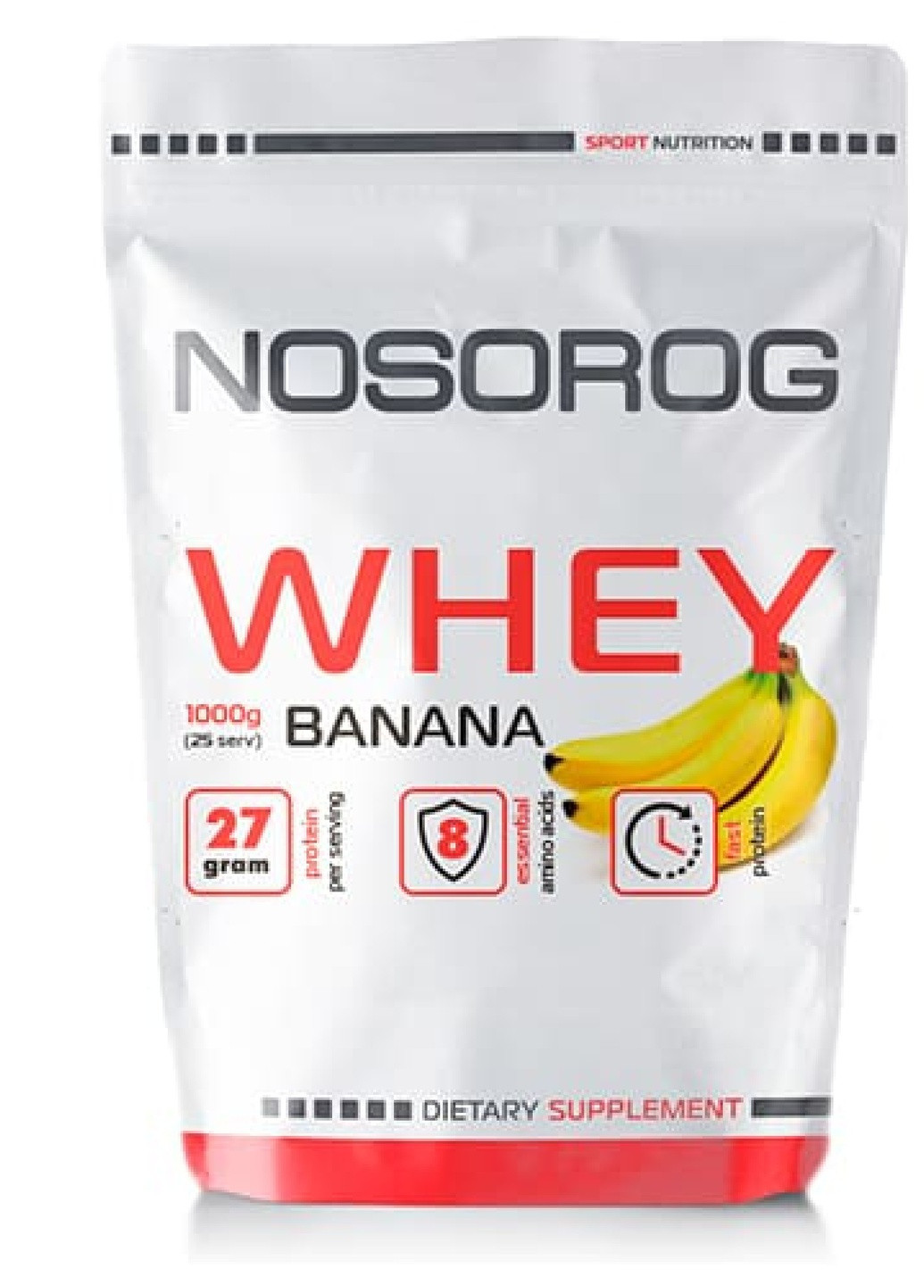 Протеин Whey 1кг (Банан) Nosorog Nutrition (259111033)