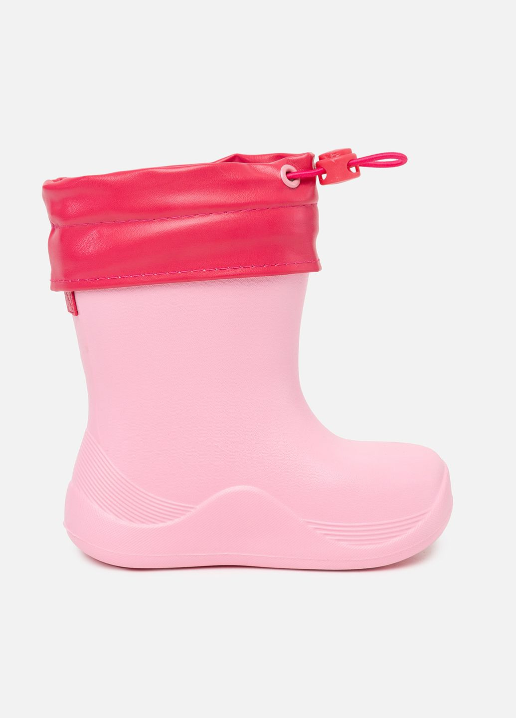 Розовые резиновые сапоги для девочки цвет розовый цб-00236841 No Brand