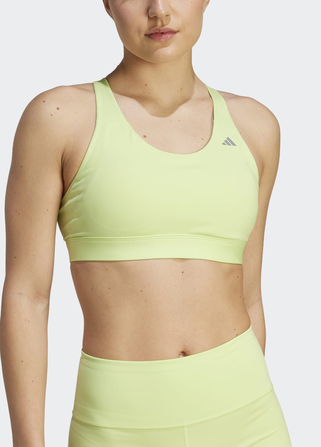 Зелений бра для бігу ultimate medium-support adidas