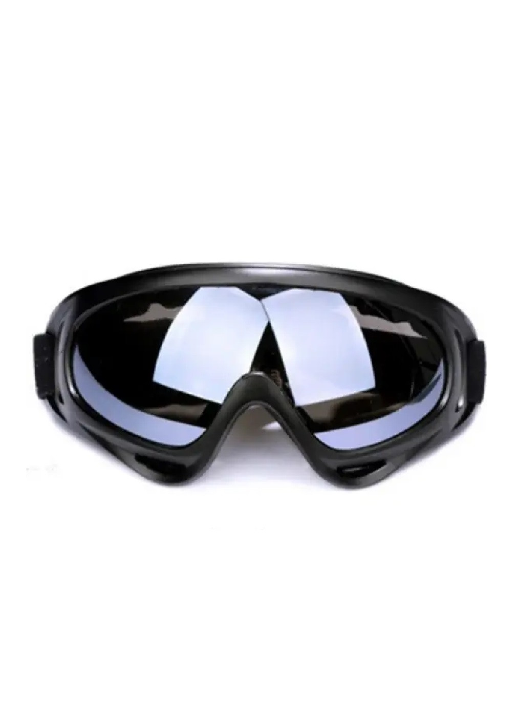Маска очки защитные для пейнтбола страйкбола сноуборда лыж велосипеда самоката черный корпус (476216-Prob) Черные линзы Unbranded (277696173)